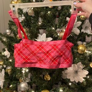 Victoria’s Secret Pink and Red Plaid Bralette